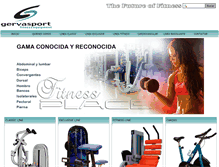 Tablet Screenshot of gervasport.com